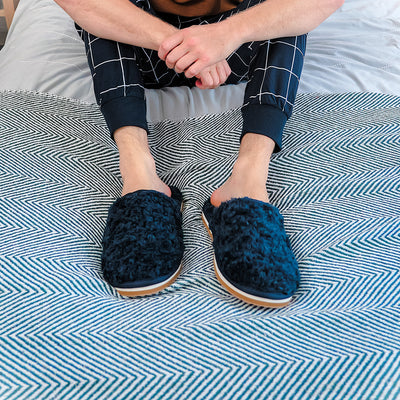 Bea Men's Slippers - Navy