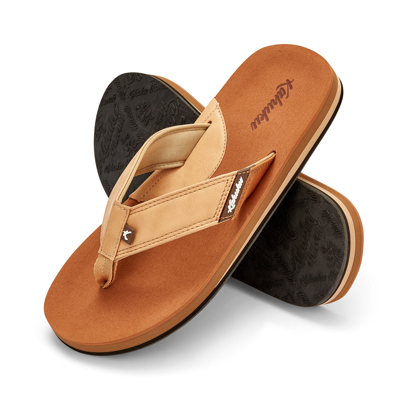 Slaps Men's Flip-Flops - Tan