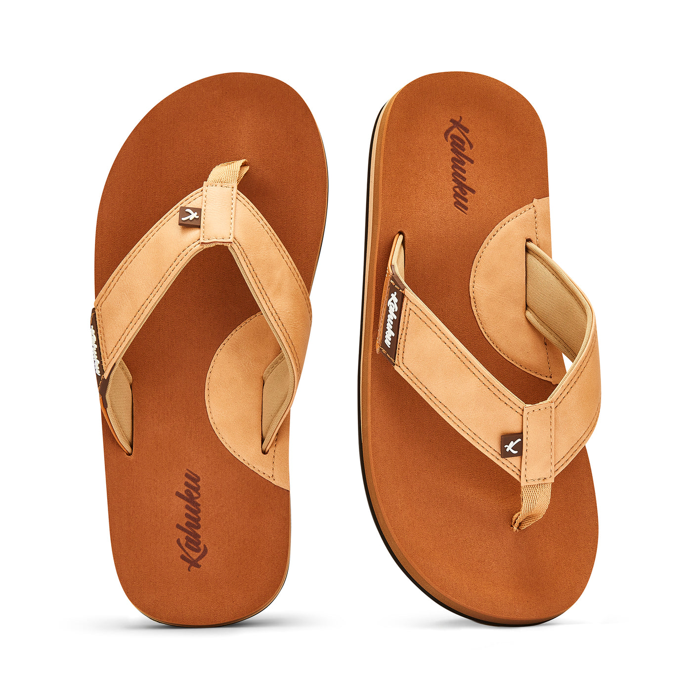 Slaps Men's Flip-Flops - Tan