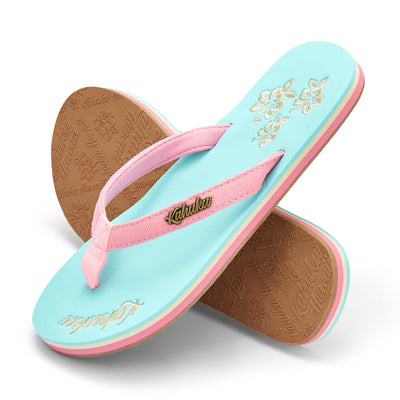 Slippahs Women's Flip-Flops - Hibiscus