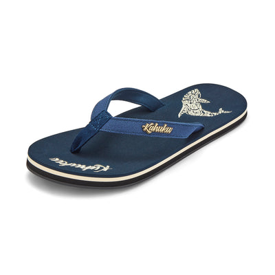 Slippahs Women's Flip-Flops - Navy Whale