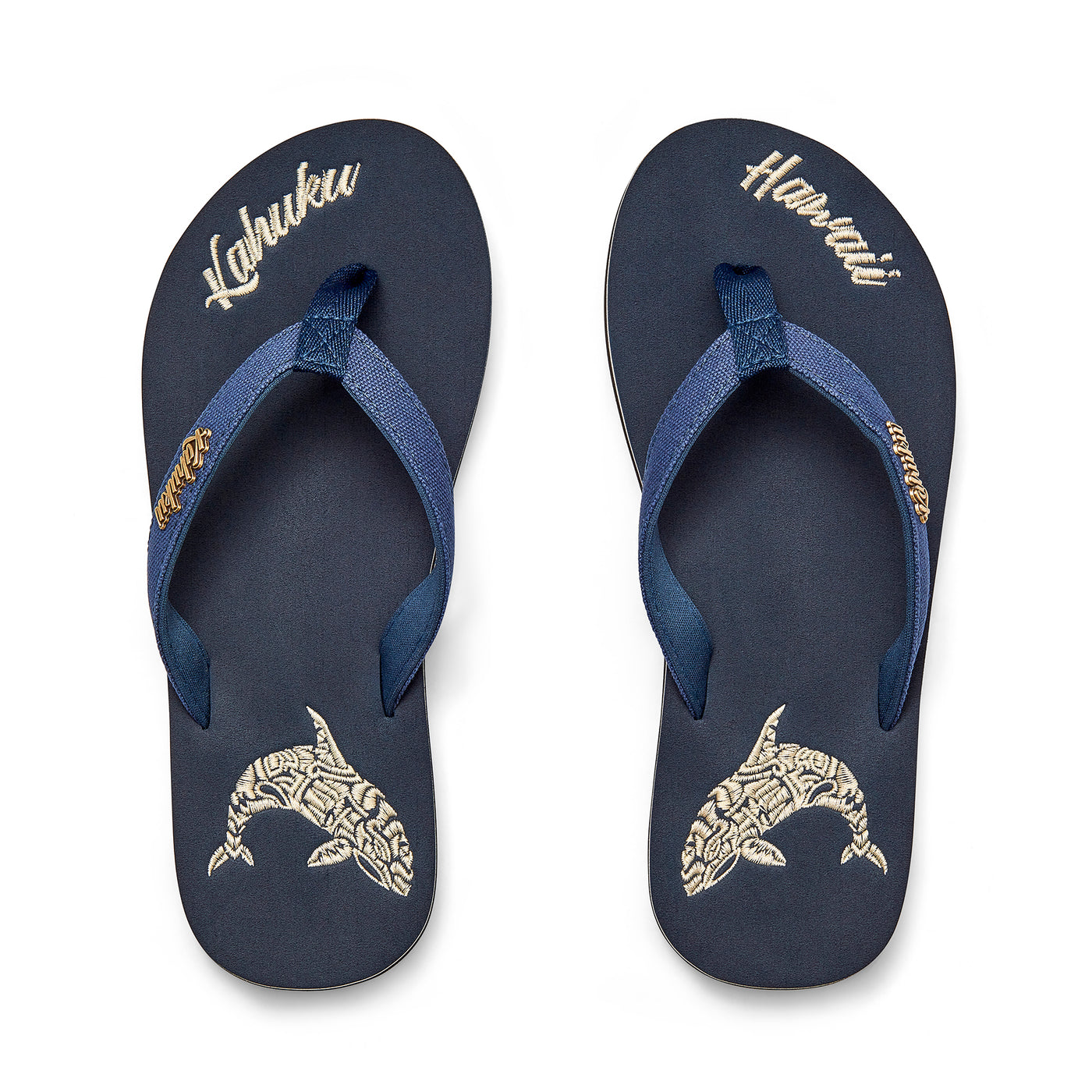 Slippahs Women's Flip-Flops - Navy Whale